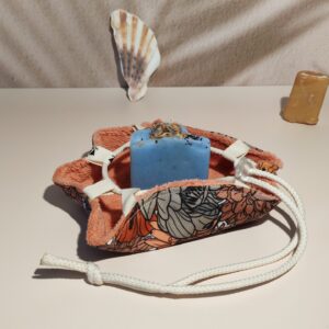 Emporte-savon imperméable  – Pochette savon solide en éponge de bambou