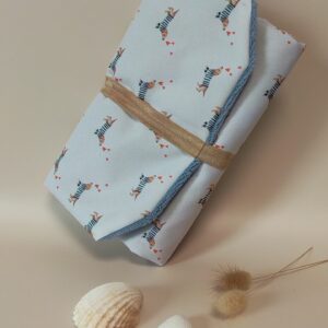 Matelas à langer nomade imperméable Amour Breton – Éponge de bambou