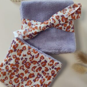 Lingettes Lavables mauve