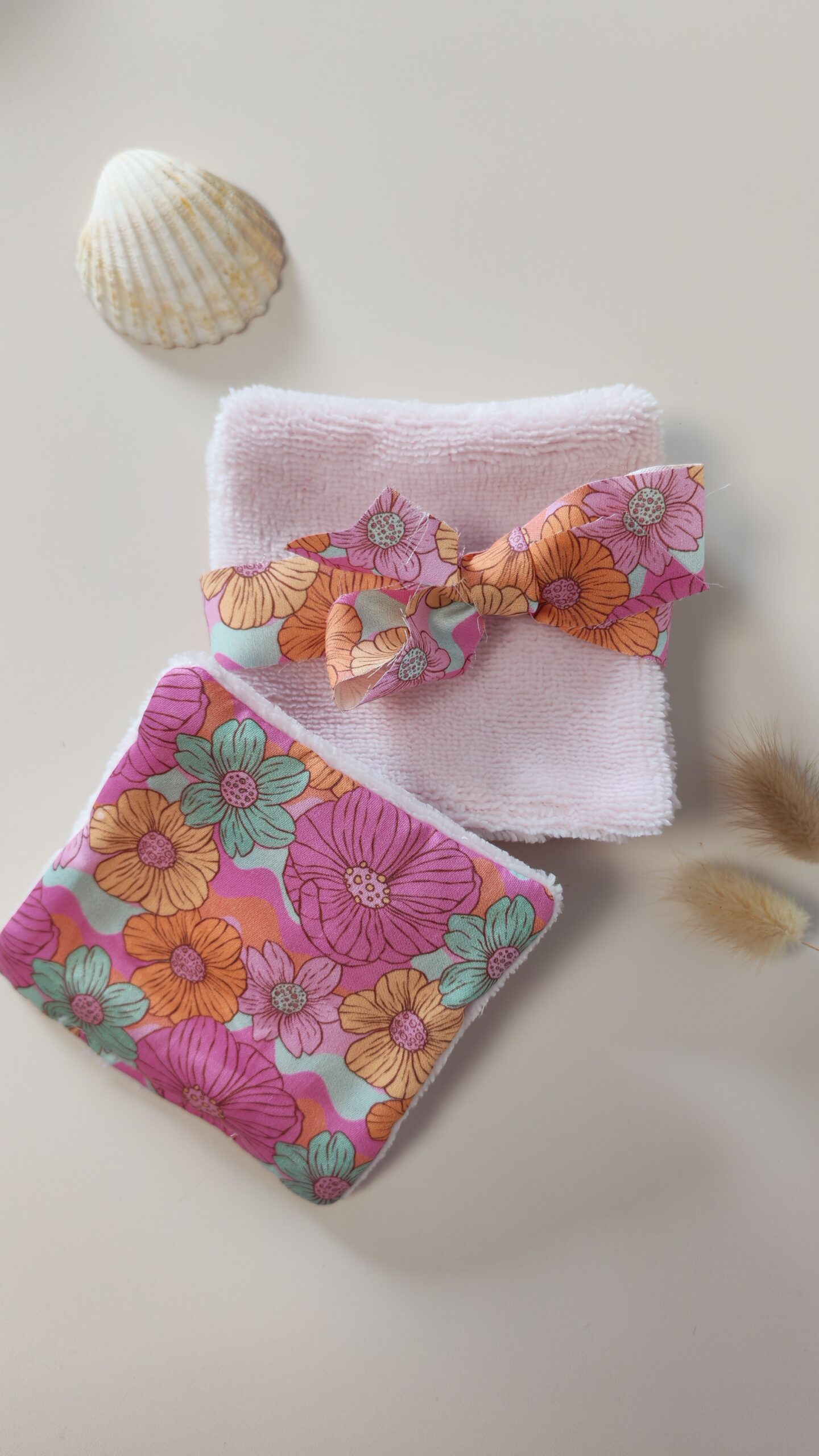 Lingettes lavables rose Lingettes lavables rose