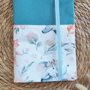 Protège carnet de santé bébé en tissu – Promenade – Personnalisable