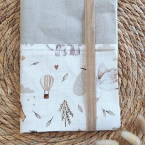 Protège carnet de santé bébé en tissu – Personnalisable